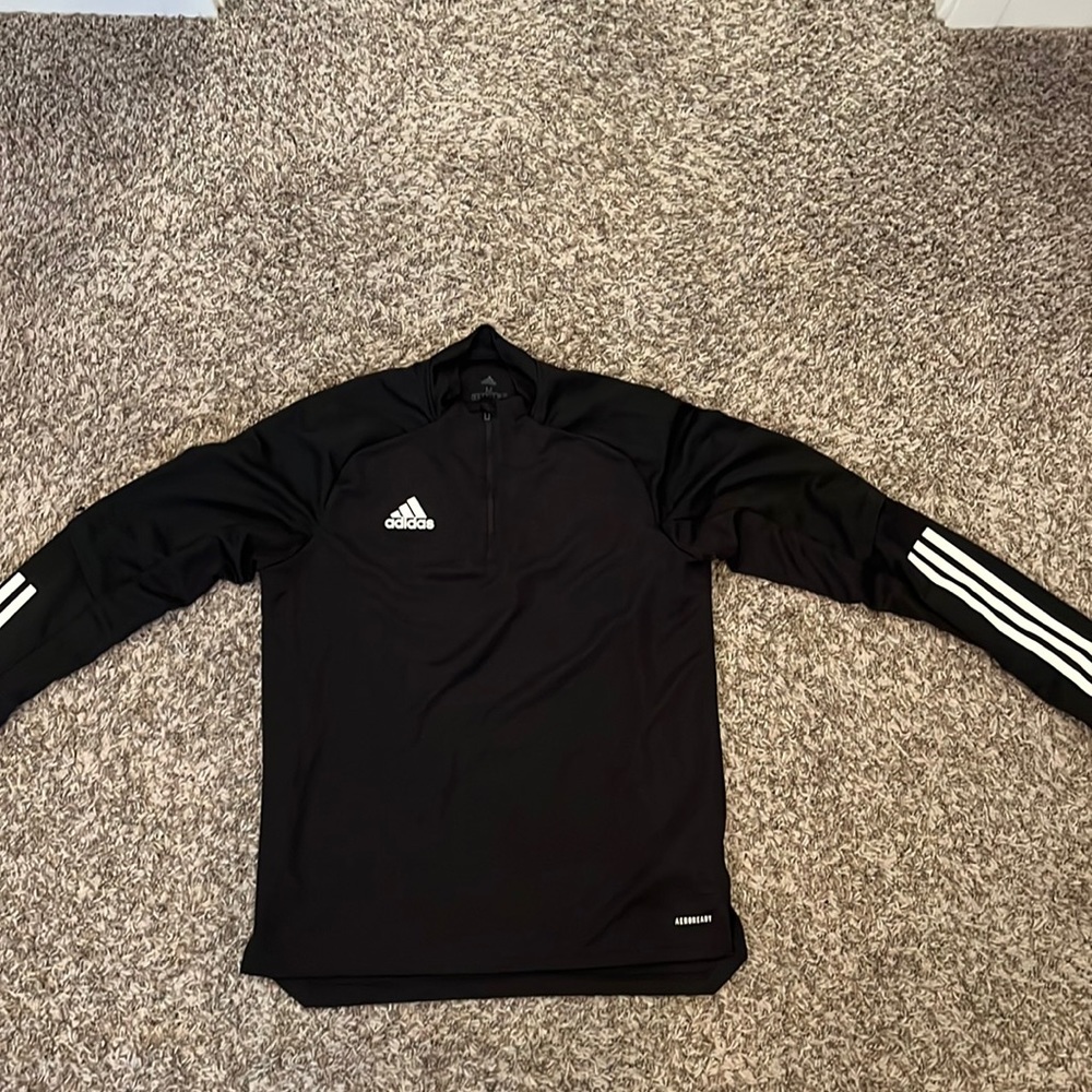 adidas long sleeve zip up jersey sweater